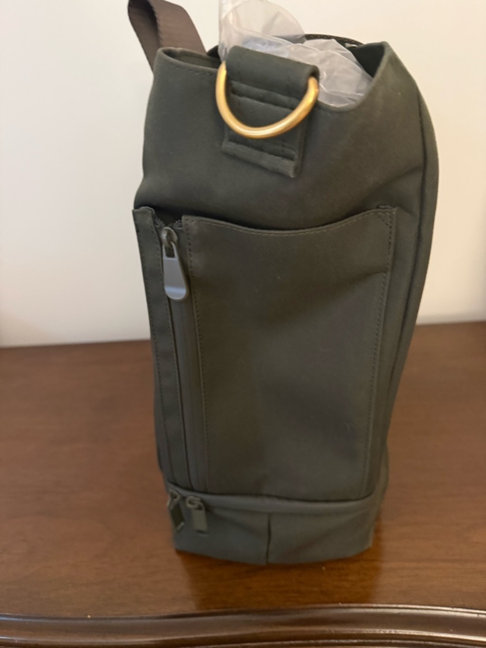 Lo & Sons Olive Green Catalina with Travel Straps and Separate Shoe Compartment - Picture 5 of 16